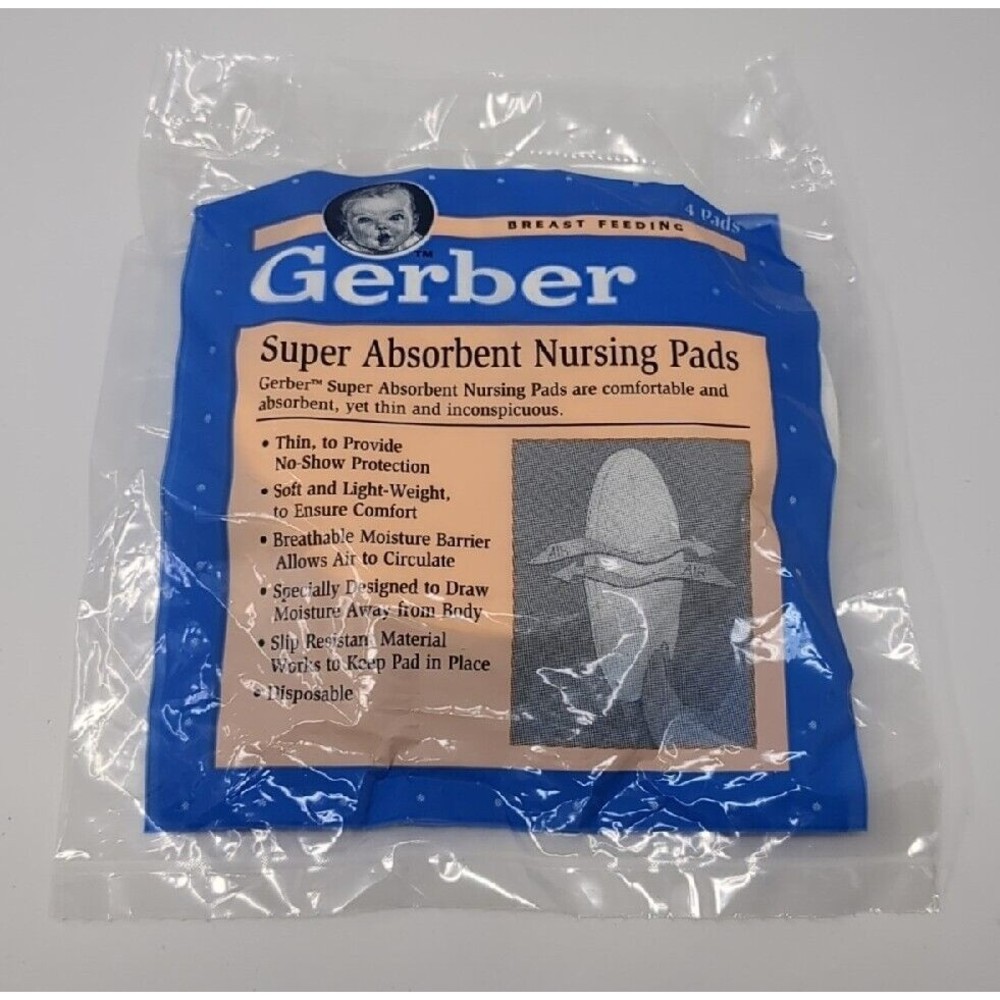 Vintage 1995‎ Gerber Baby Nursing Pads Breastfeeding New Sealed 90s 1990s Prop